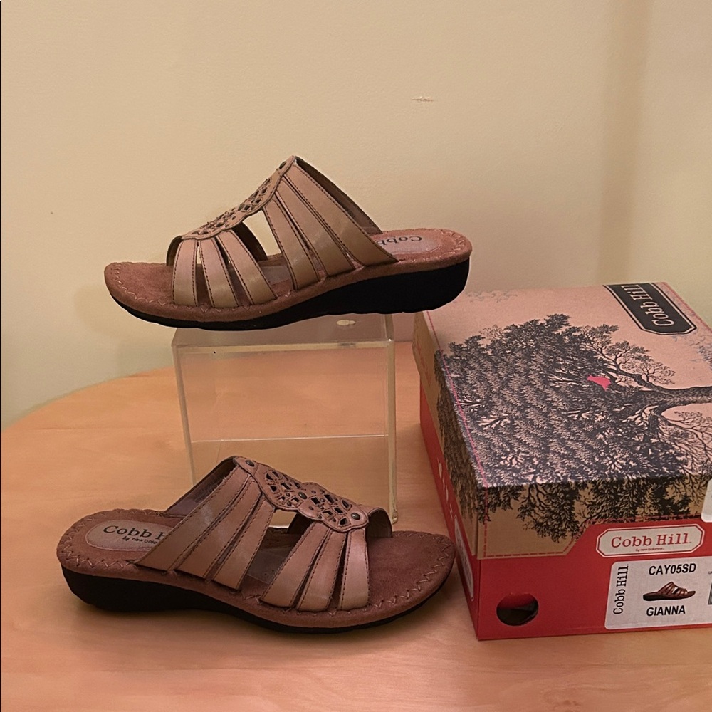 Cobb Hill by New Balance Women's Brown Slide Sandals